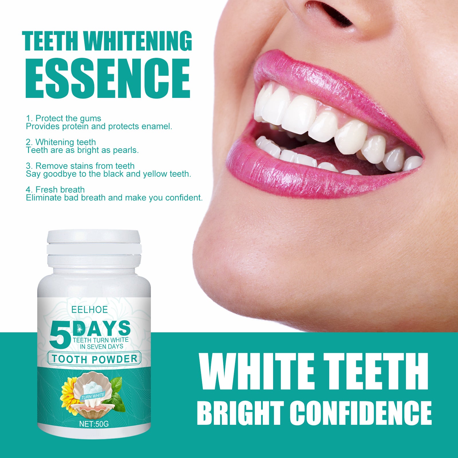 5 days Tooth Whitening Powder