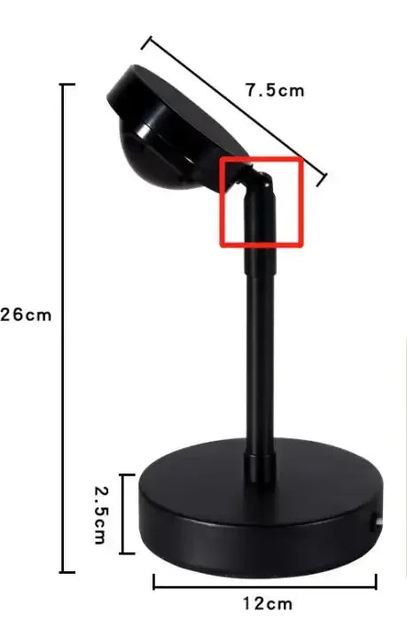 Sunset Rainbow LED Projector Night Light for Home Decor Sunny