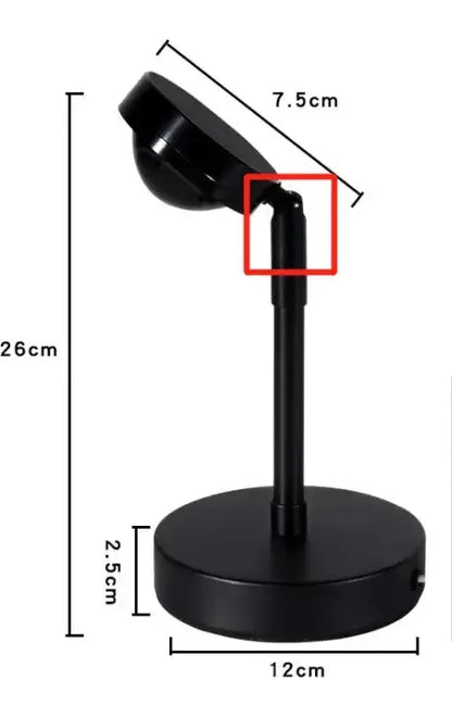 Sunset Rainbow LED Projector Night Light for Home Decor Sunny