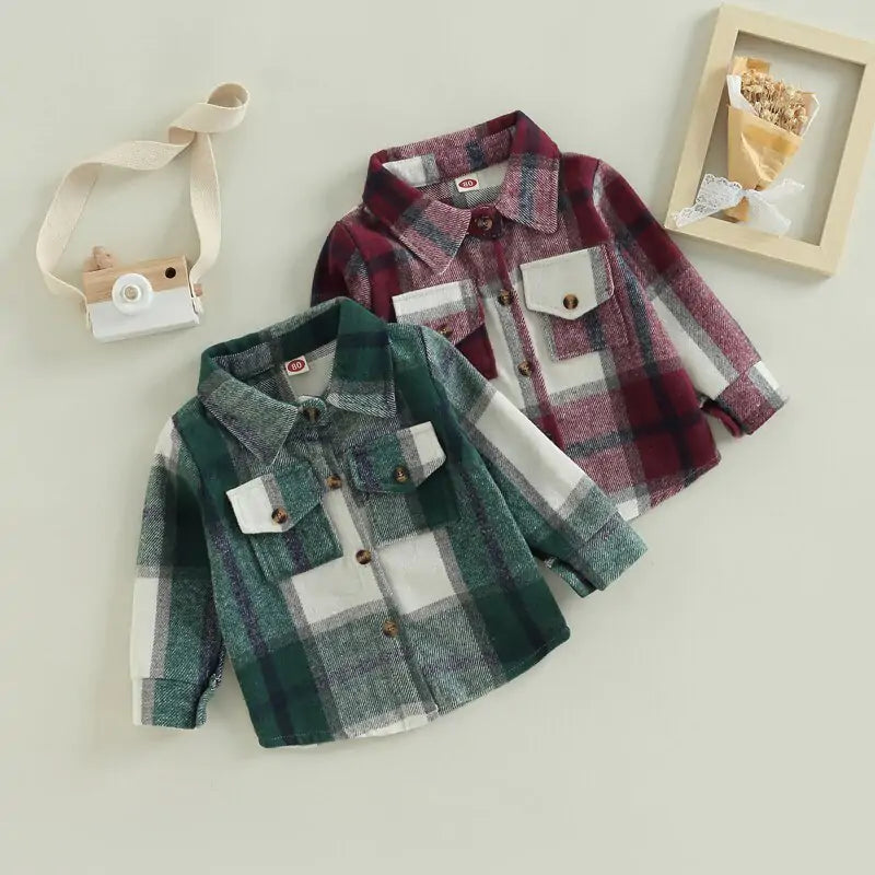 Toddler Plaid Long Sleeve