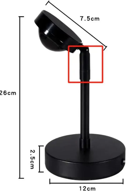 Sunset Rainbow LED Projector Night Light for Home Decor Sunny