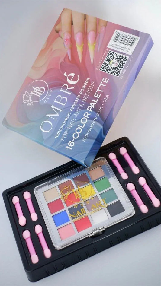 OMBRé Pressed Pigment Powder Palette - 16 Colors Set Default Title