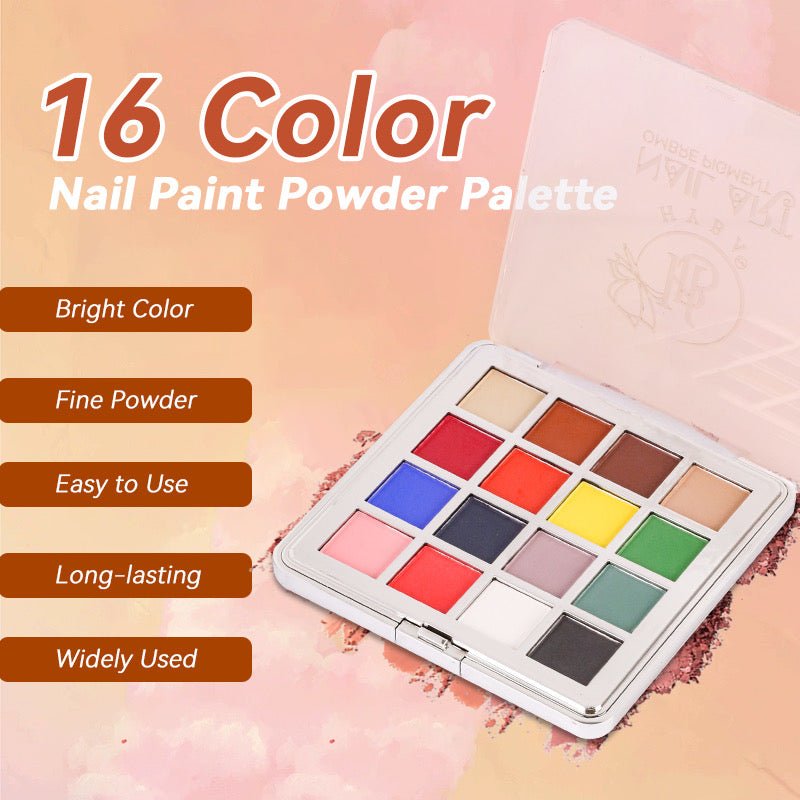 OMBRé Pressed Pigment Powder Palette - 16 Colors Set