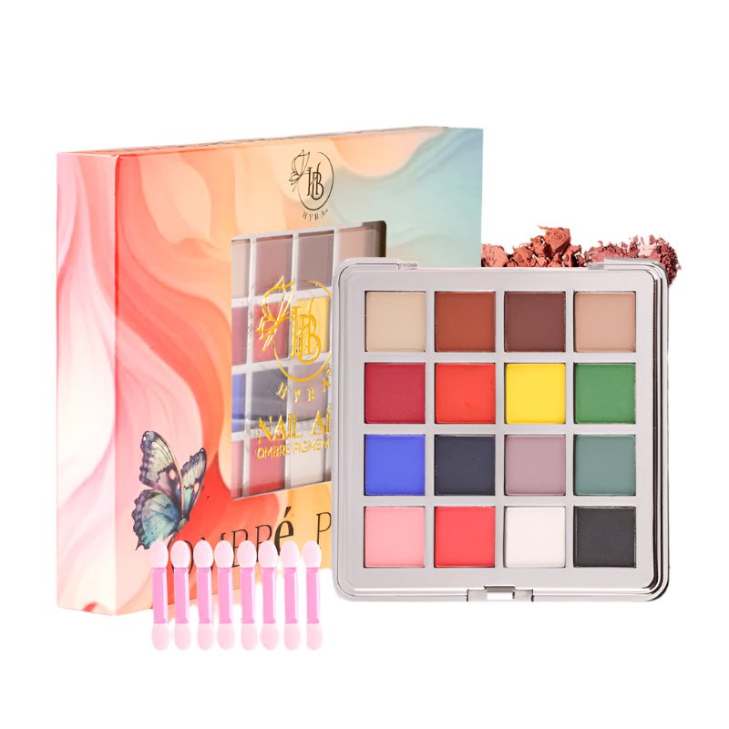 OMBRé Pressed Pigment Powder Palette - 16 Colors Set