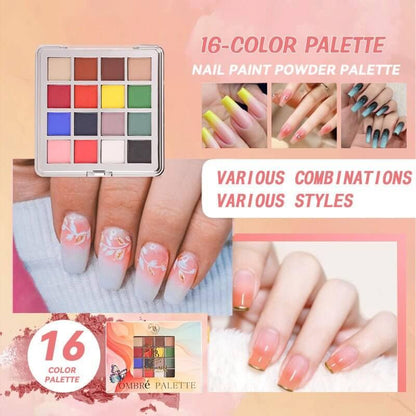 OMBRé Pressed Pigment Powder Palette - 16 Colors Set Default Title