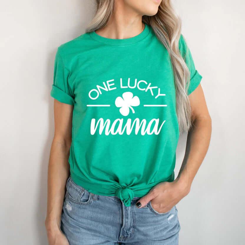One Lucky Mama – DTF Transfer Adult Large 11.75" - $4.99