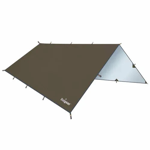 Rainproof Camping Tarp Shelter 118*118inch / Brown