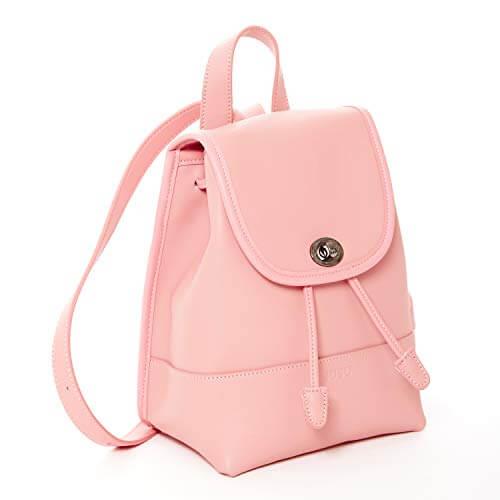 Nicole Pink Leather Backpack Default Title