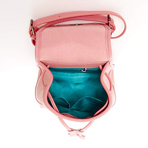 Nicole Pink Leather Backpack