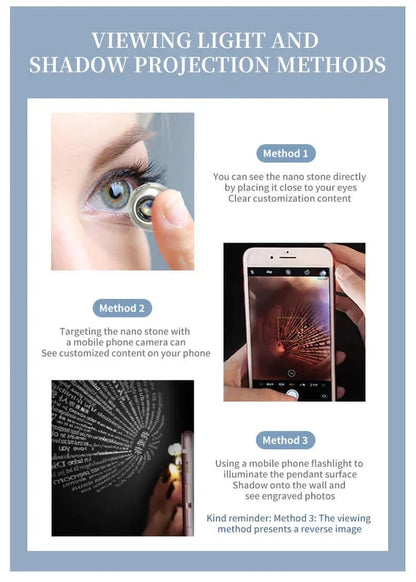 Simple and versatile kitten nano projection pendant with 100 languages I love you in high-definition color photos eprolo