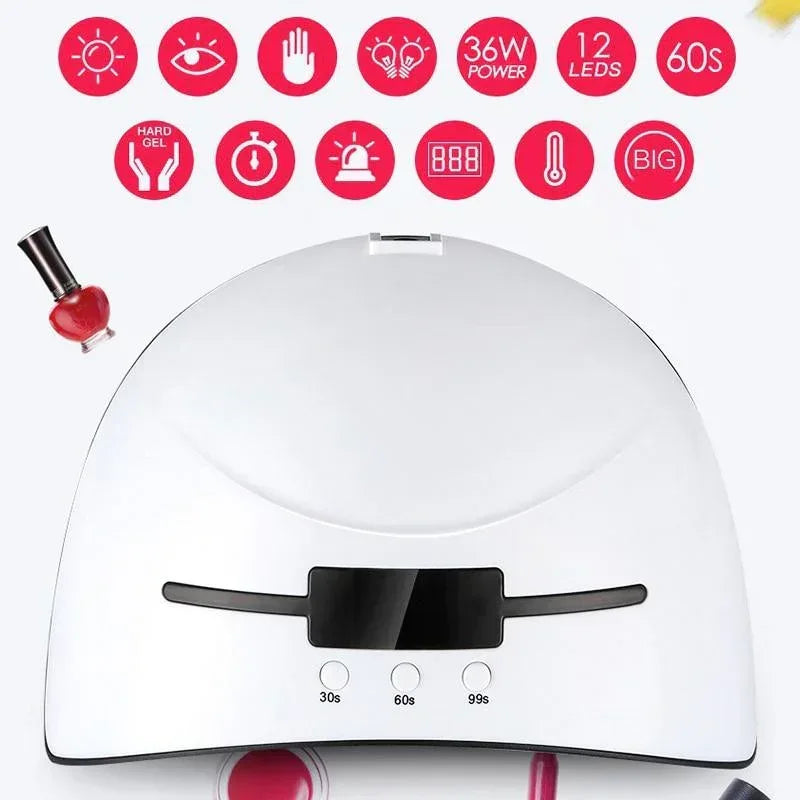 Acrylic Gel UV LED Nail Curing Lamp Default Title