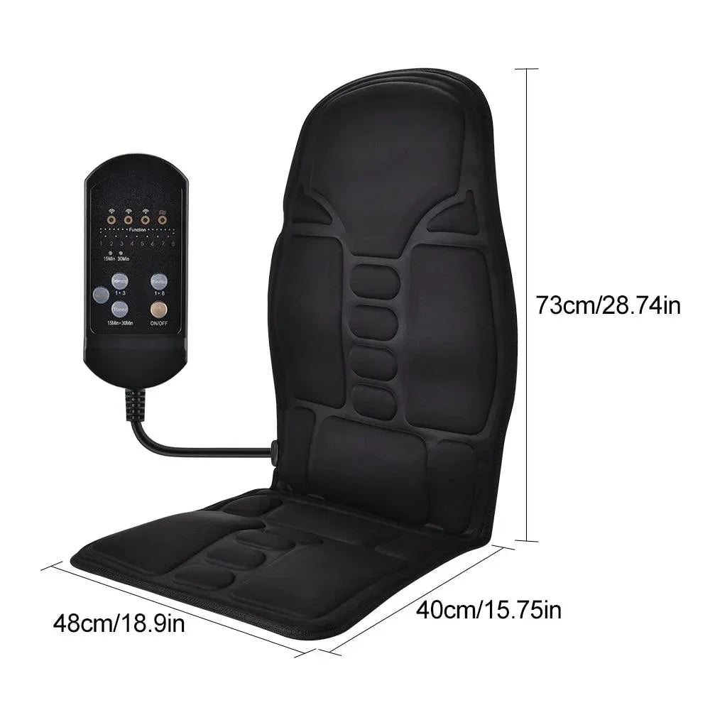 Portable Vibrating Heat Therapy Massage Cushion Mattress Default Title