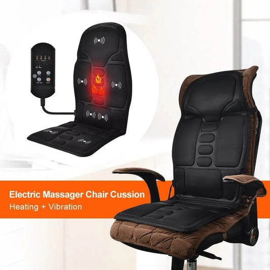 Portable Vibrating Heat Therapy Massage Cushion Mattress Default Title