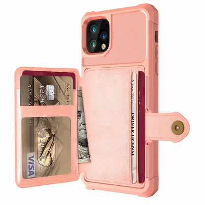 360 Protection Magnetic Leather Wallet Armor Case for iPhone green / For iPhone 13Pro Max