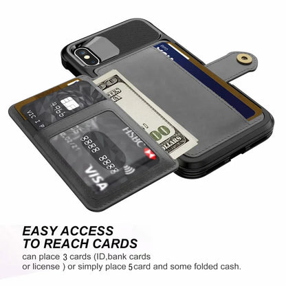 360 Protection Magnetic Leather Wallet Armor Case for iPhone green / For iPhone 13Pro Max