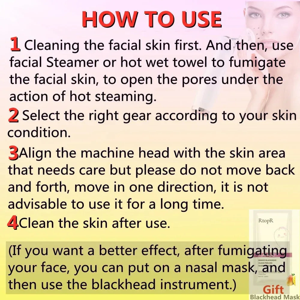 Facial Blackhead Remover Electric Vacuum Machine Default Title
