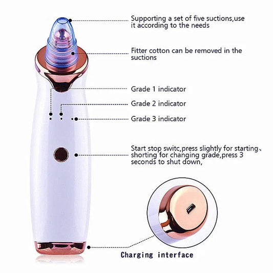 Facial Blackhead Remover Electric Vacuum Machine Default Title