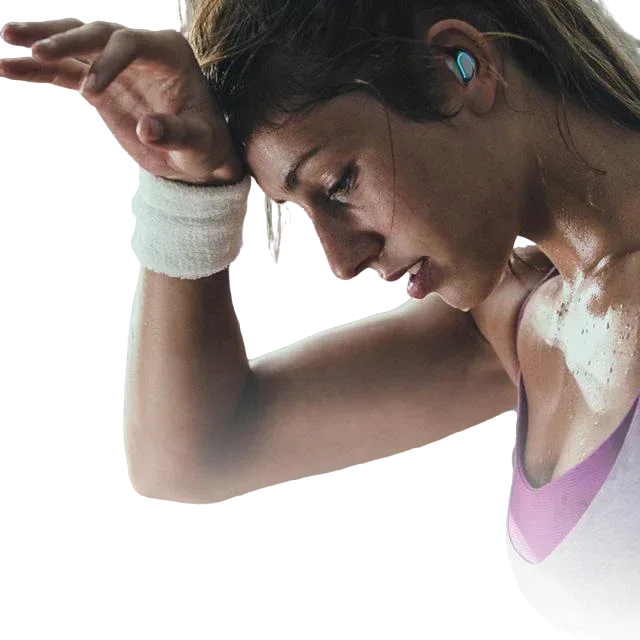 True Twin 2 In 1 Wireless Headphones With Phone Charger POINSETTA RED