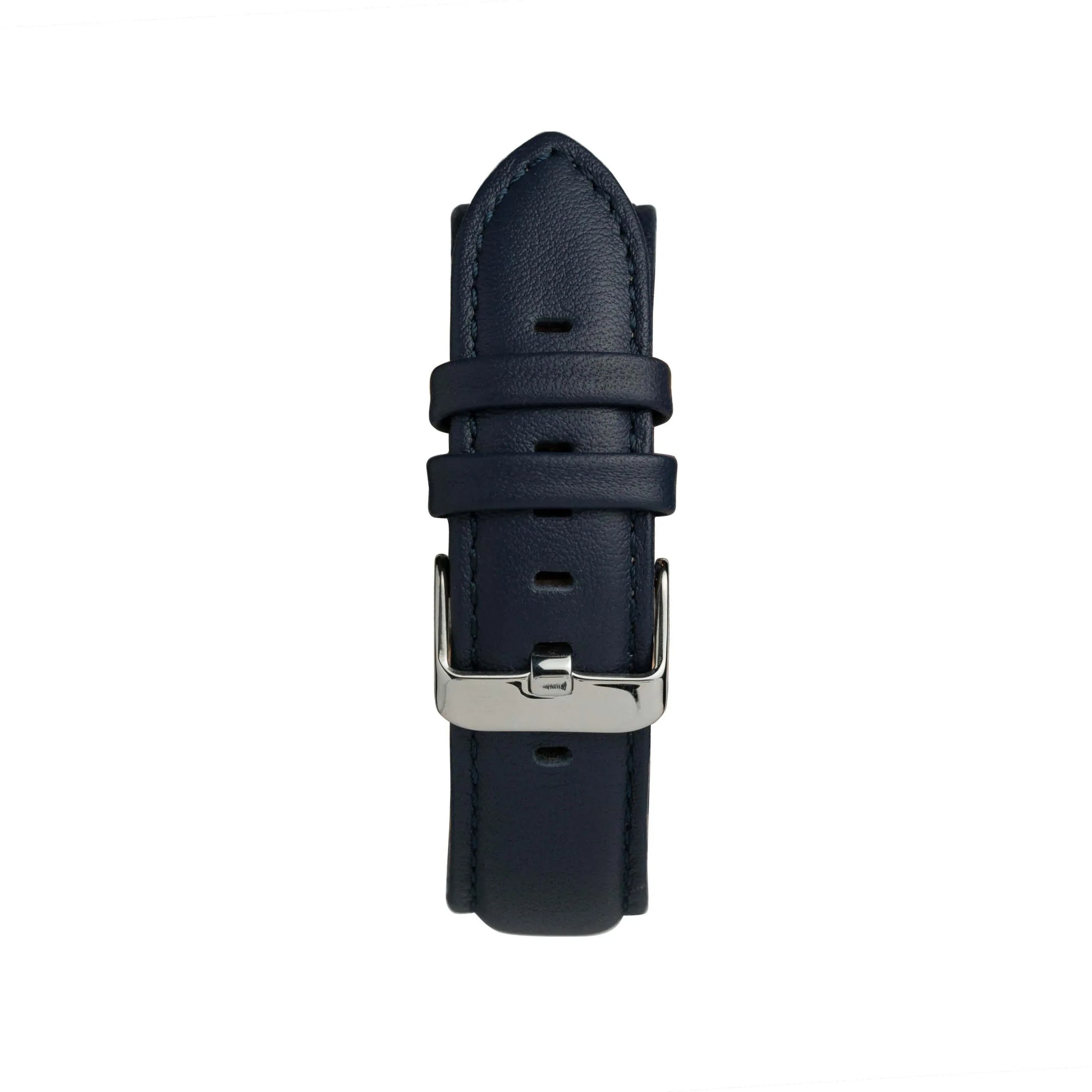 Quick-Release Genuine Leather Watch Straps Blue - Genuine Leather