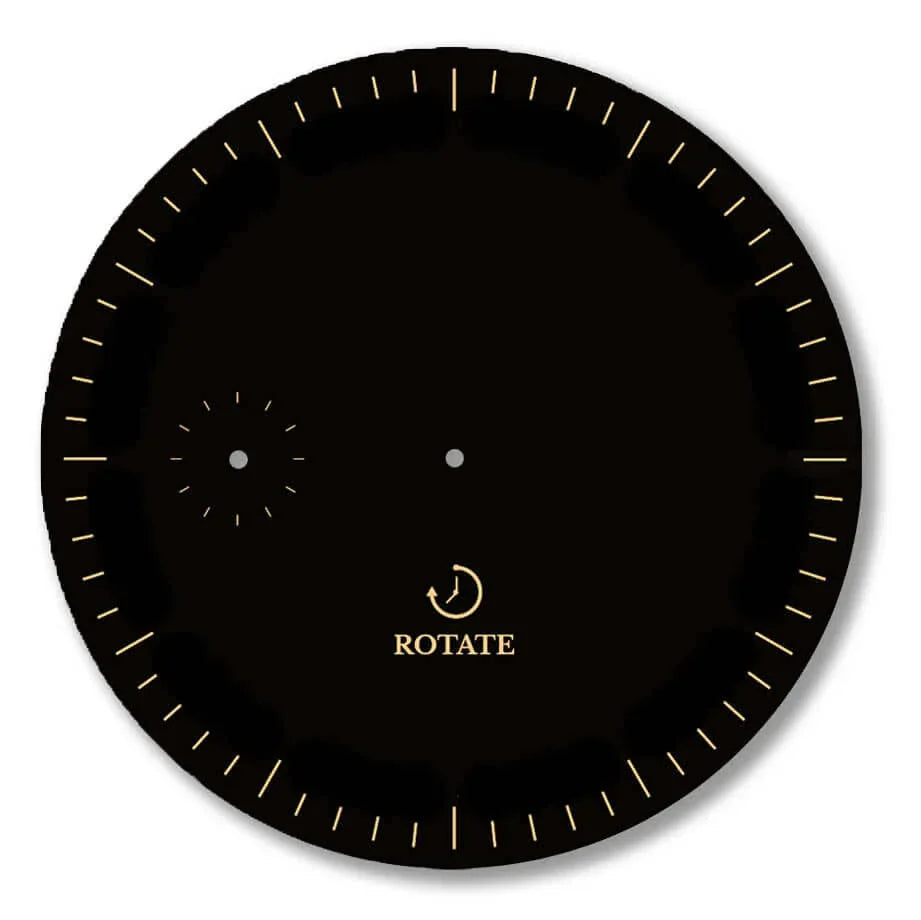 Black & Gold Minimalist Dial Black & Gold