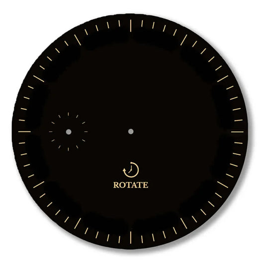 Black & Gold Minimalist Dial Black & Gold