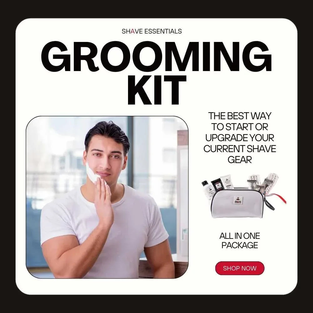 Complete Grooming Kit for Men | Shave Essentials Premium Set Safety Razor