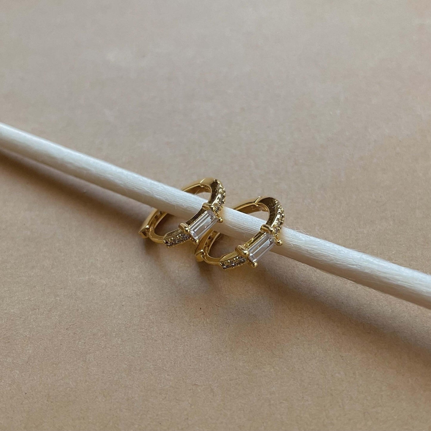 Sia Stone Huggies- White Zirconia Default Title