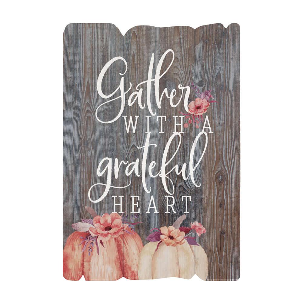 Gather Warm & Welcoming Home Decor Sign Gather, 21" x 30.25" x .25"