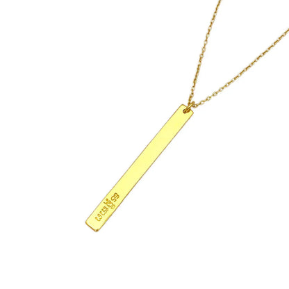 Layered Bar Bullet Necklace Default Title