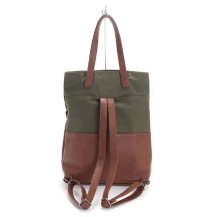 Greenpoint Convertible Backpack Purse Brown Tweed/Maple