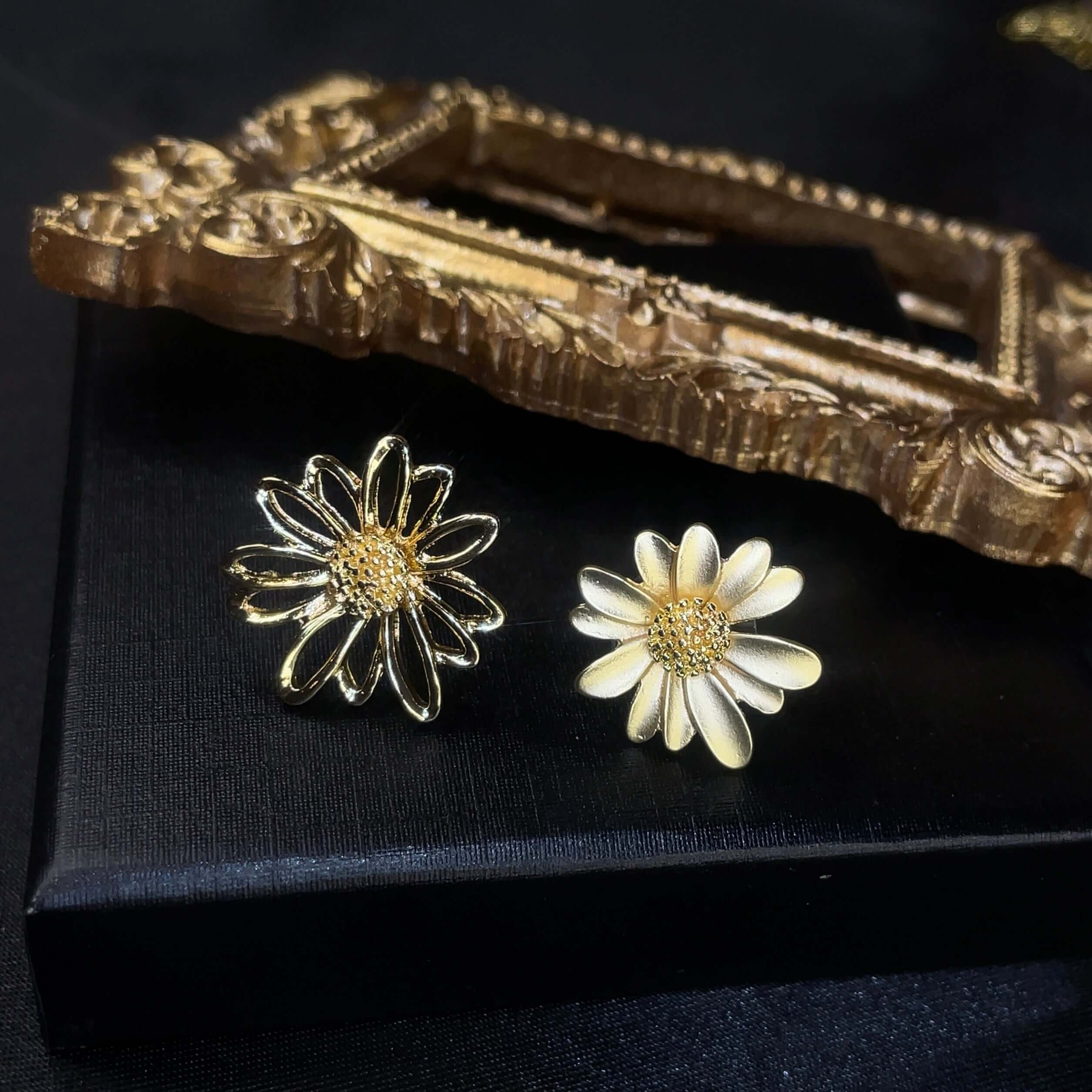 Shopminx Mismatched Sunflower Studs Default Title