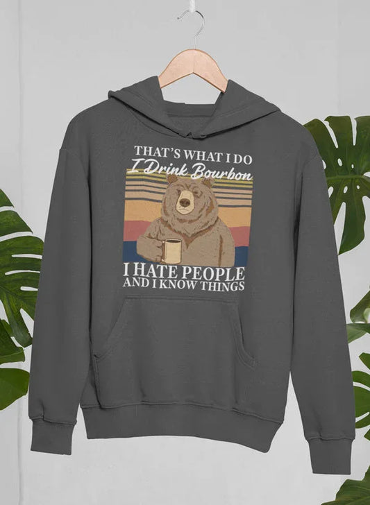 Bourbon Bear Hoodie XXX-Large / Dark Heather