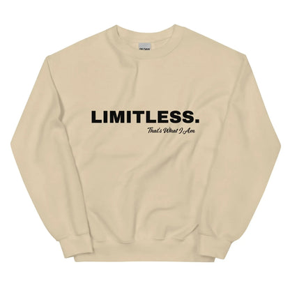 LIMITLESS Unisex Sweatshirt White / 3XL