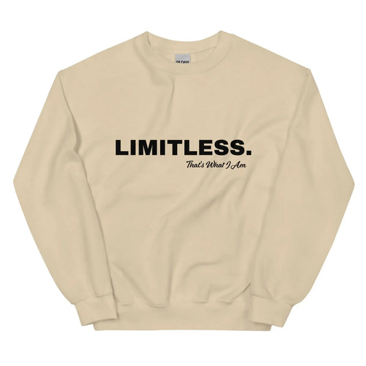 LIMITLESS Unisex Sweatshirt White / 3XL
