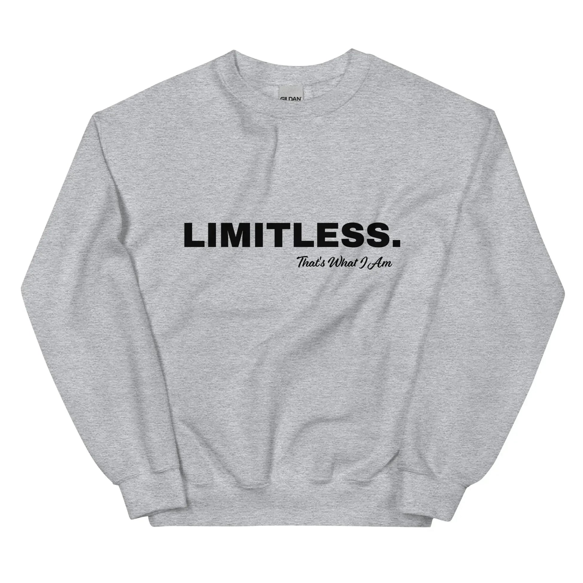 LIMITLESS Unisex Sweatshirt White / 3XL