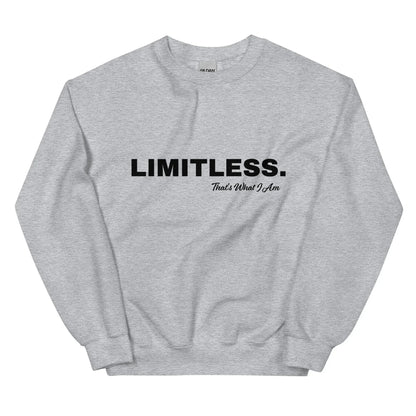 LIMITLESS Unisex Sweatshirt White / 3XL
