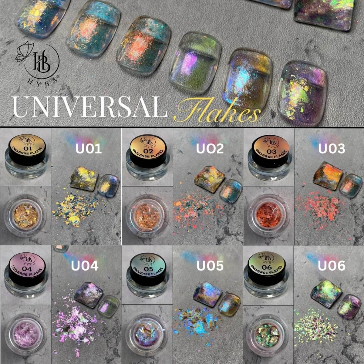 UNIVERSAL FLAKES COLLECTION 1- 6 Colors Box Set Default Title