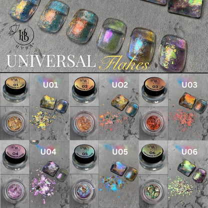 UNIVERSAL FLAKES COLLECTION 1- 6 Colors Box Set Default Title