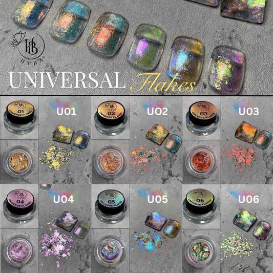 UNIVERSAL FLAKES COLLECTION 1- 6 Colors Box Set Default Title