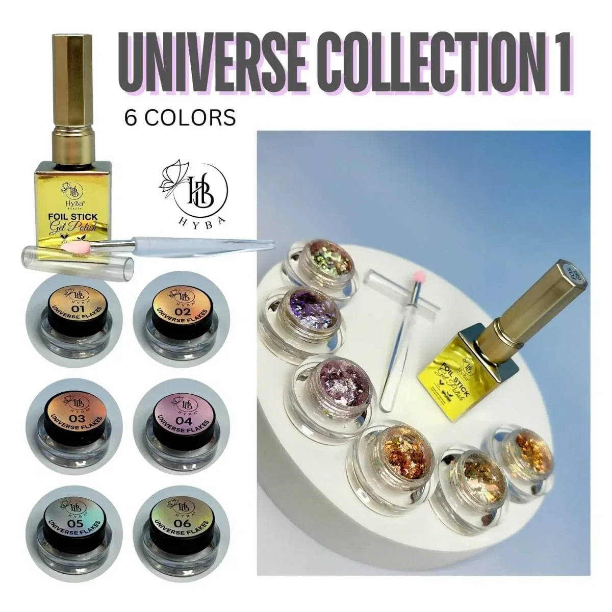 UNIVERSAL FLAKES COLLECTION 1- 6 Colors Box Set Default Title