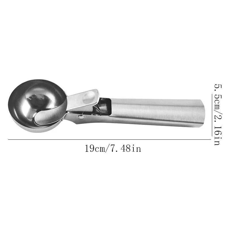 Shopminx Ice Cream Scoops Stainless L