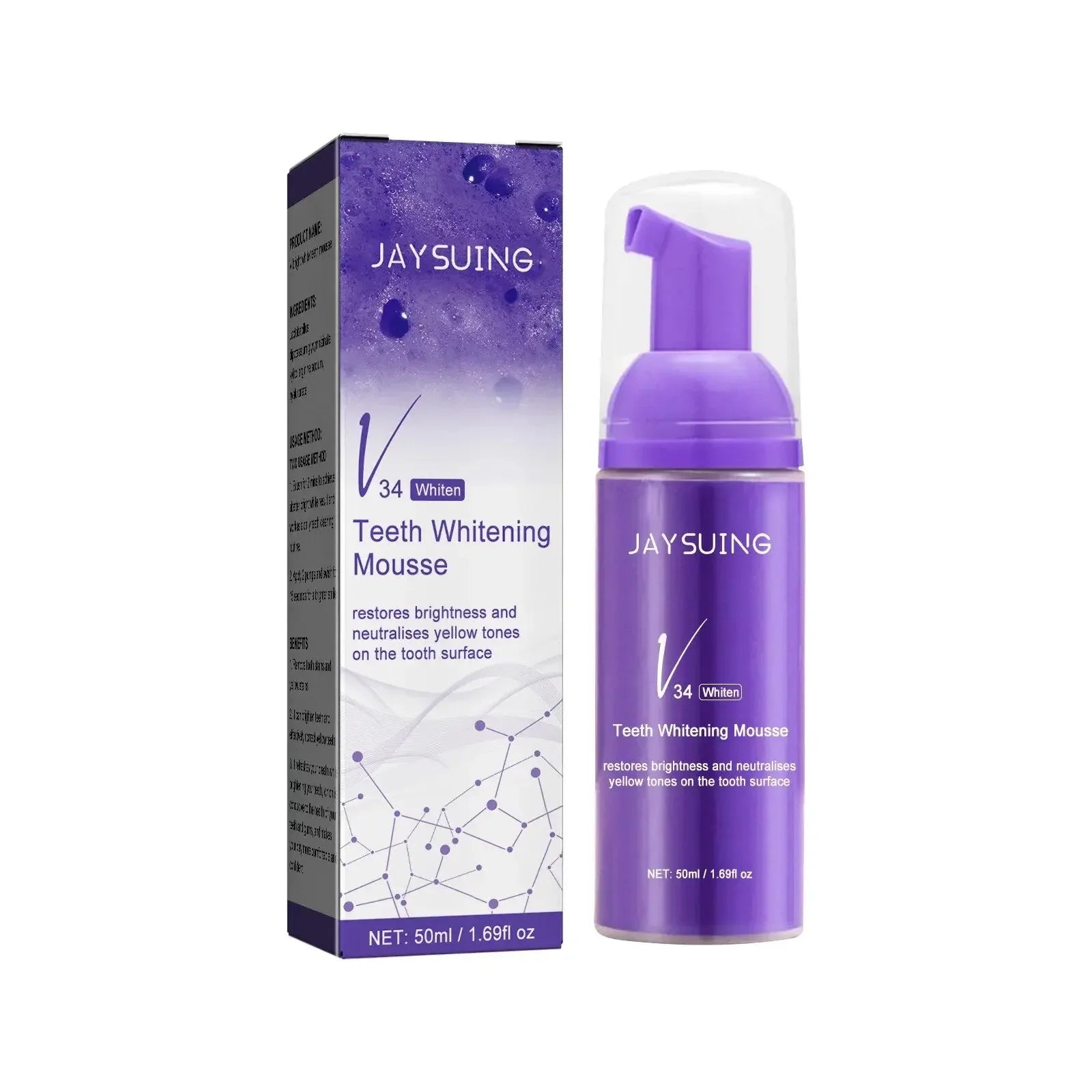 V34 Teeth Cleaning Whitening Toothpaste Jaysuing50ml