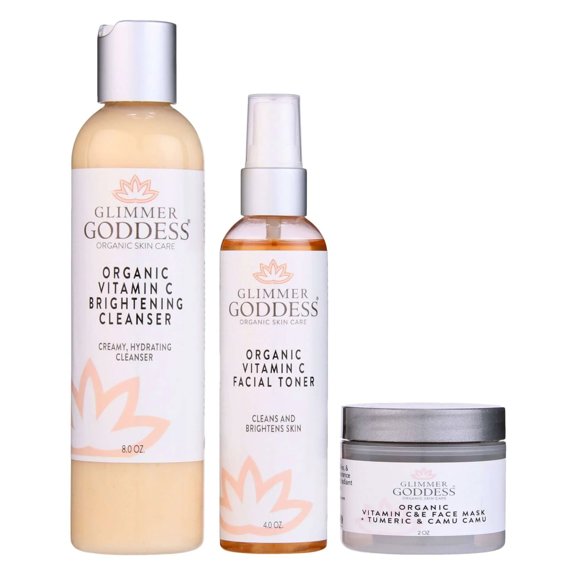Vitamin C Brighter Skin Organic Skin Care 3 Step Cleansing Kit Default Title