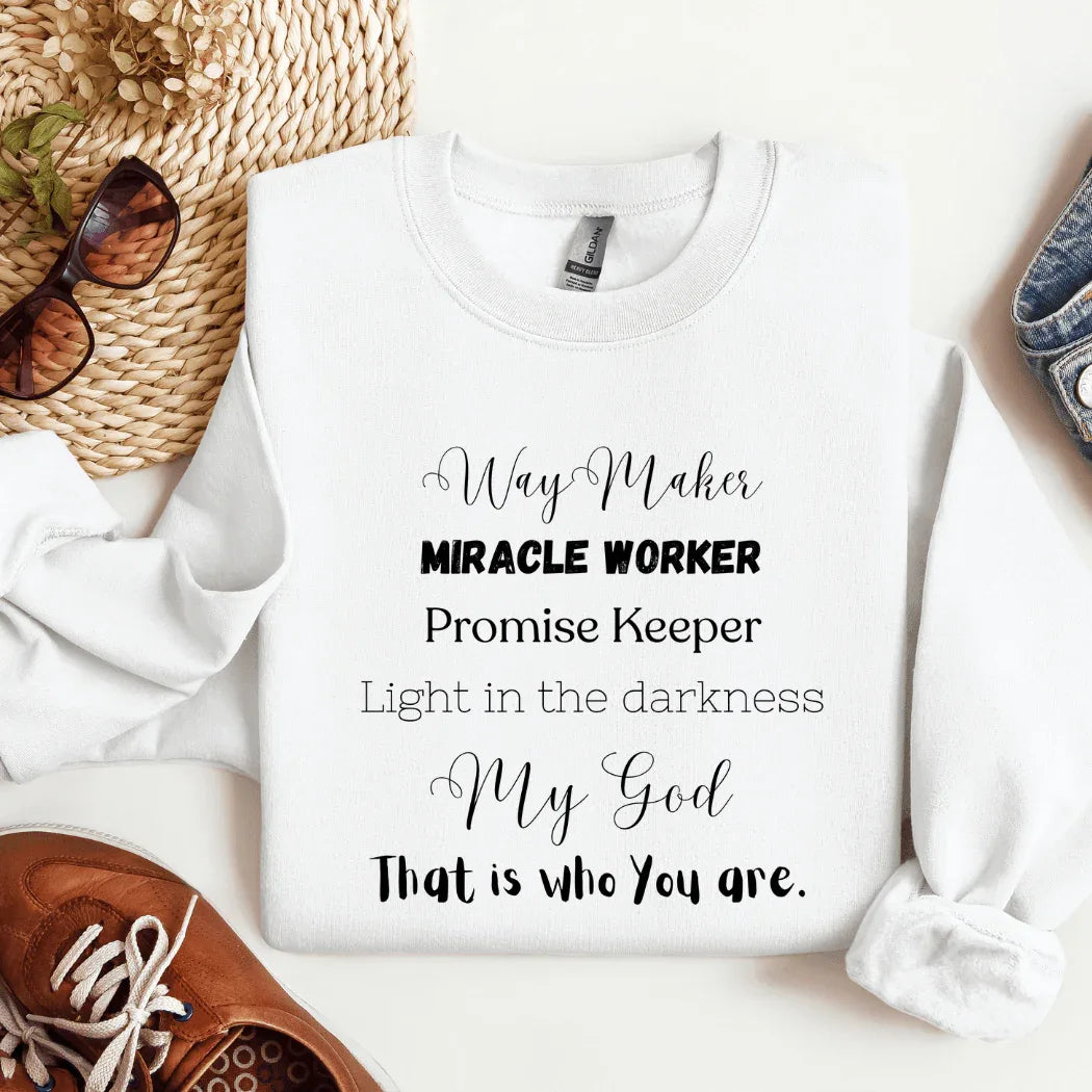 Way Maker Christian Crewneck Sweatshirt 2XL