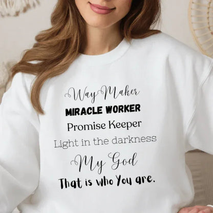 Way Maker Christian Crewneck Sweatshirt 2XL