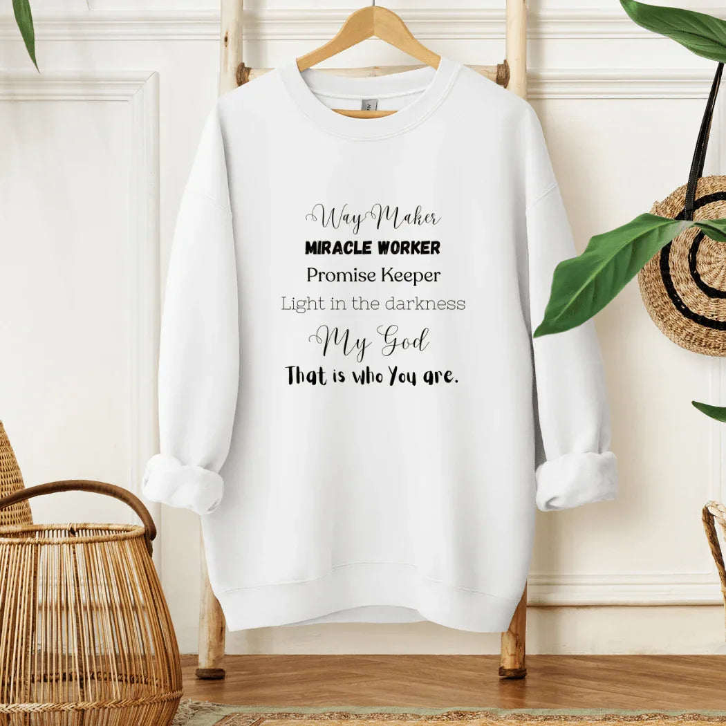 Way Maker Christian Crewneck Sweatshirt 2XL