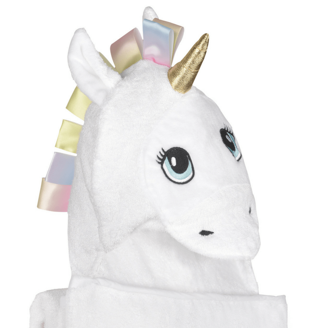 White Unicorn Hooded Towel