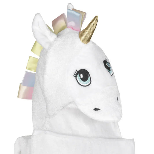 White Unicorn Hooded Towel Default Title