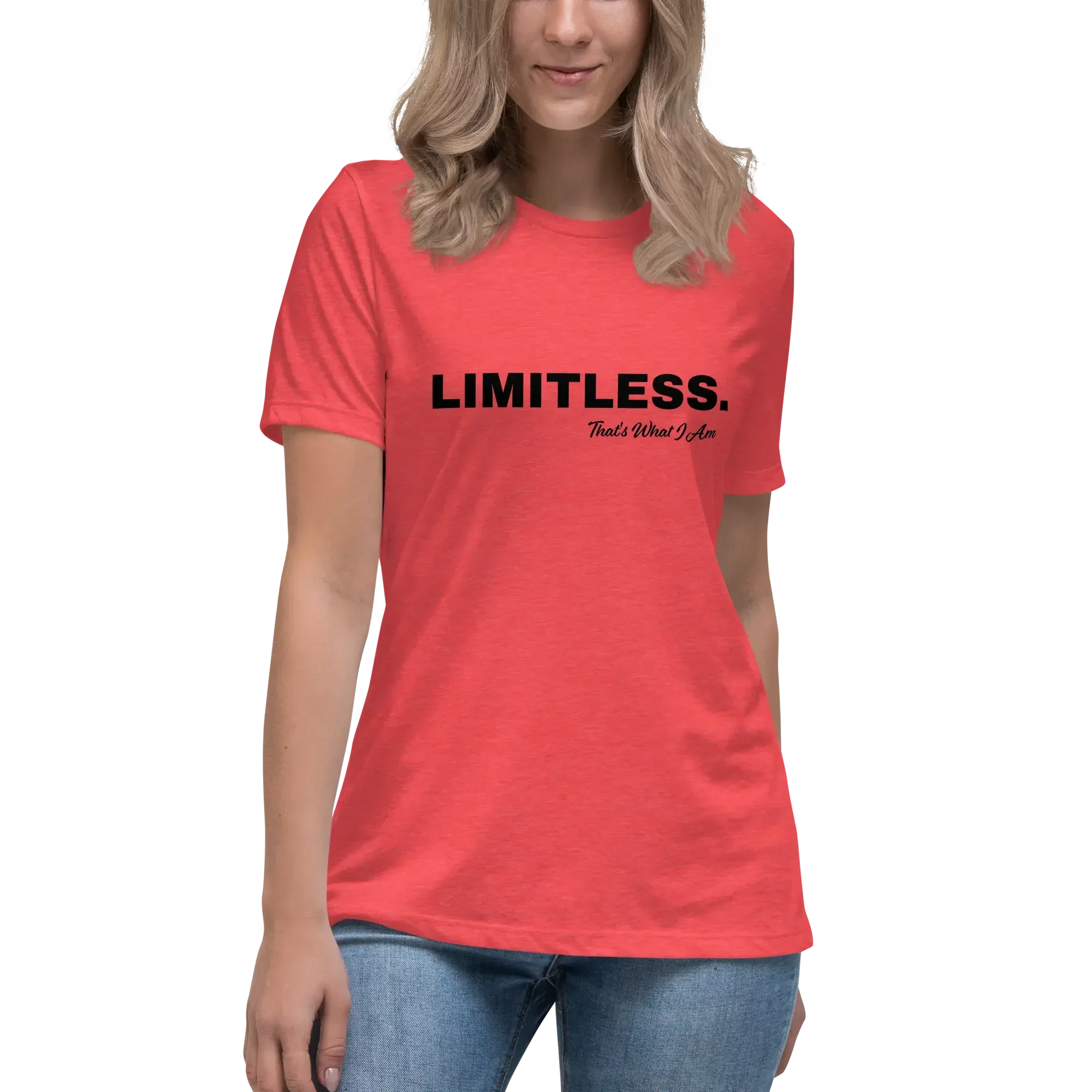 Women's T-Shirt LIMITLESS Women's Relaxed T-Shirt White / 3XL