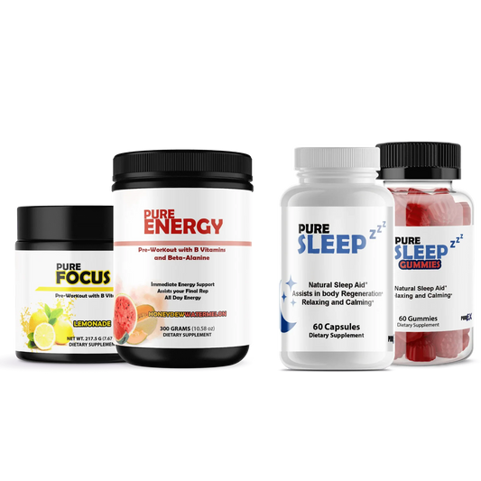 Sleep + Pre-Workout Pure Sleep Pills + Pure Energy Honeydew Watermelon